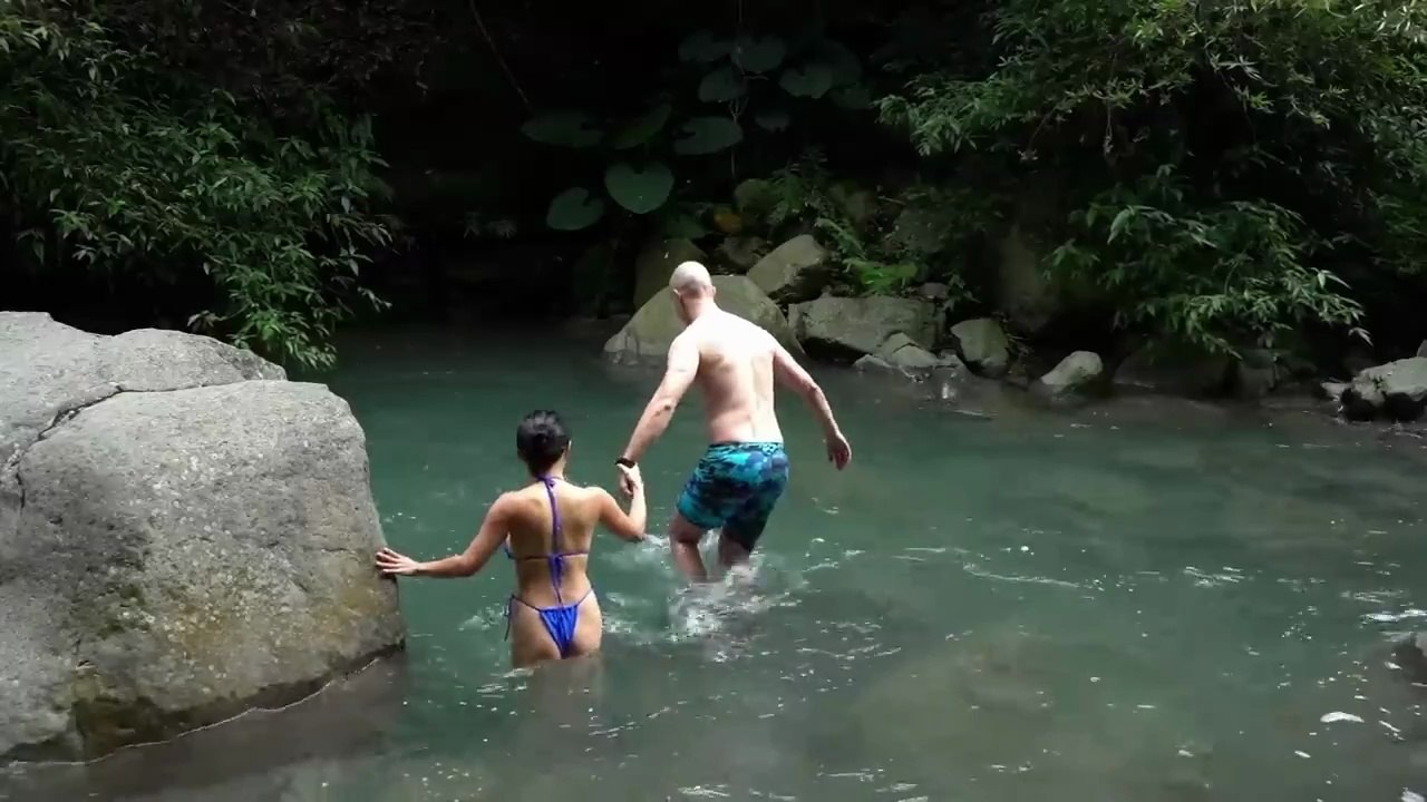 Beautiful & Hot Couple Roman & Sharon | Waterfall Camping Adventure 🌊🔥 Romantic Outdoor Trip 2025