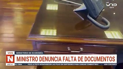 MINISTRO DENUNCIA FALTA DE DOCUMENTOS