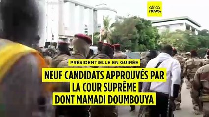 Présidentielle en Guinée : neuf candidats approuvés dont Mamadi Doumbouya