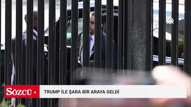 Suriye Cumhurbaşkanı Şara, Trump’la görüşmek üzere Beyaz Saray’a geldi