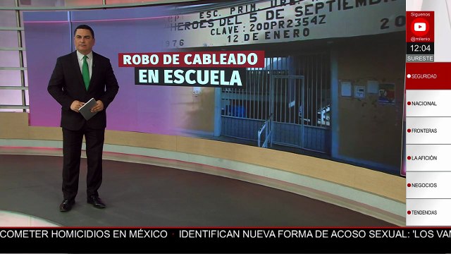 Robo de cableado en escuela de Juchitán afecta a 243 estudiantes