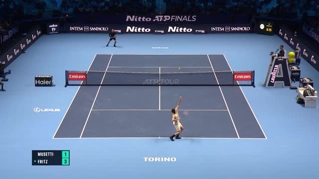 ATP Finals - Pas de pitié pour Fritz face au débutant Musetti