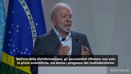 Lula: è la COP30 della verità, lotta per clima costa meno della guerra