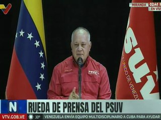 Sec. Gral. PSUV Cabello: Cuando denunciamos agresiones es para que sepan que están descubiertos