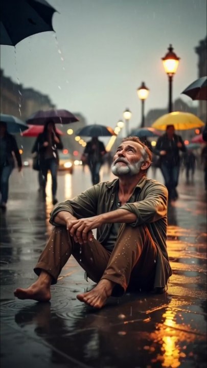 The Day Kindness Made a Difference for One Soul 🌧️💖 #shorts  #motivation #ai #kindness