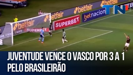 Juventude vence o Vasco por 3 a 1 pelo Brasileirão