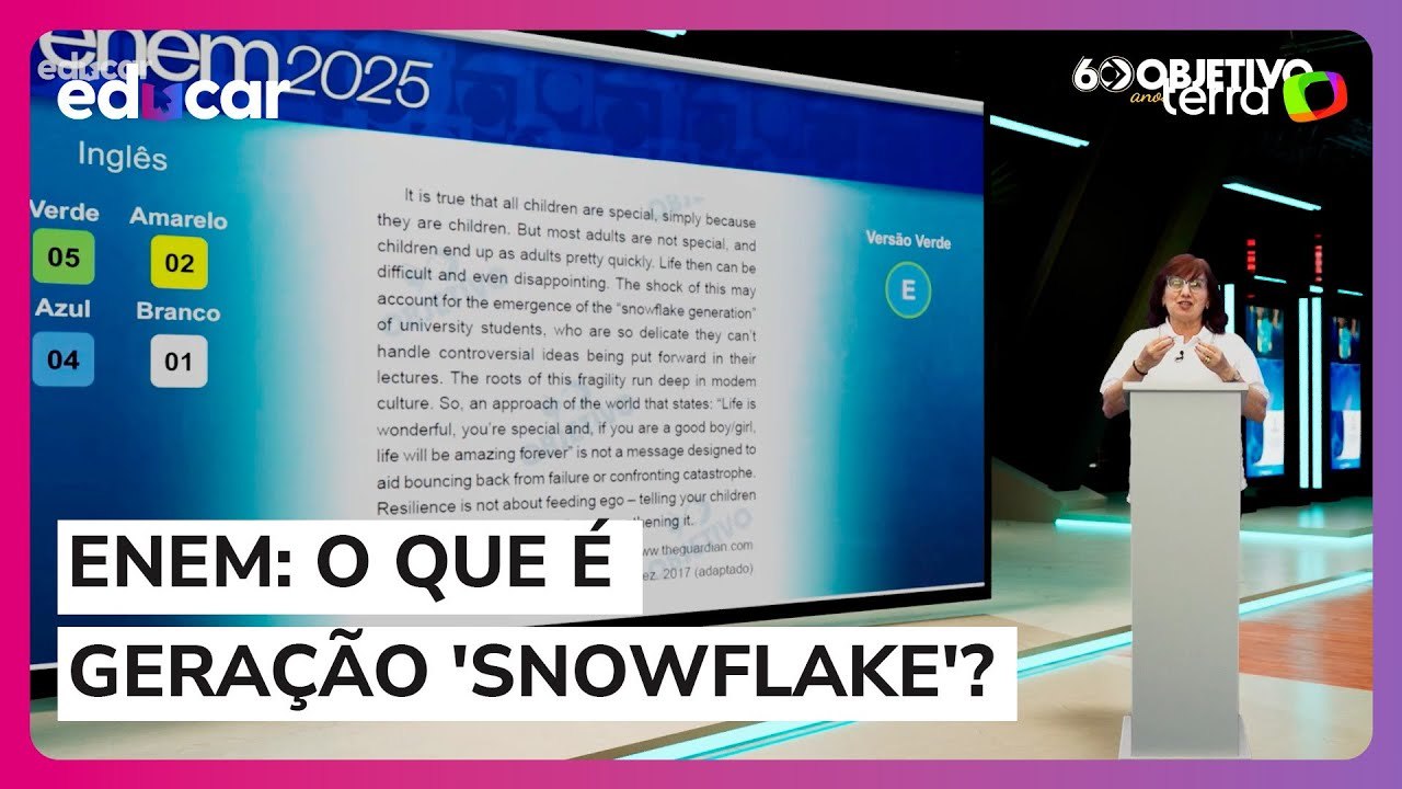 Enem 2025: o que quer dizer geração ‘snowflake’...
