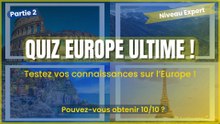 🟨 Quiz Europe Ultime : Le défi européen continue ! (Partie 2) | Deuxième partie du grand quiz Europe ! Testez vos connaissances en culture et géographie 🇪🇺
