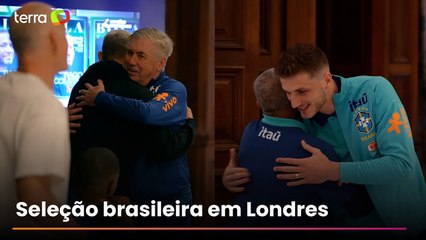 Como foi a chegada da seleção brasileira e os treinos em Londres para amistosos