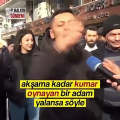 Sokak Röportajında Şok İfşa: "Ekonomiyi kötüleyen adam kumarbaz çıktı