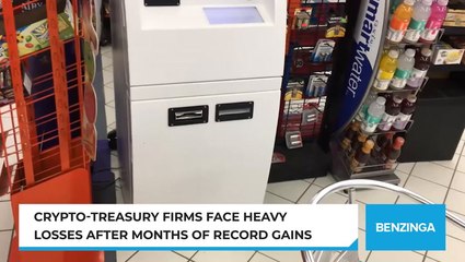 Crypto-Treasury Firms Face Heavy Losses After Months Of Record Gains