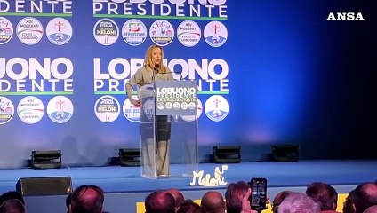 Meloni: "Sinistra ai margini della politica per supponenza"