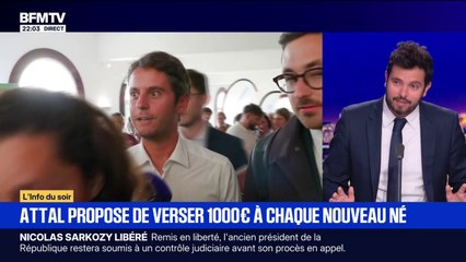 Gabriel Attal propose de verser 1.000 euros sur un fonds pour chaque nouveau-né