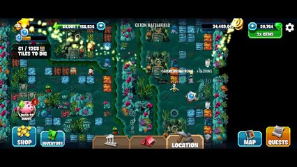 Ceton Battlefield, Diggy's Adventure, Hyperion, Tasks of the Story only.