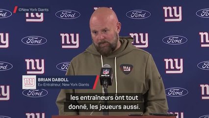 Giants - Daboll viré après 4 défaites de suite : “C’est douloureux”