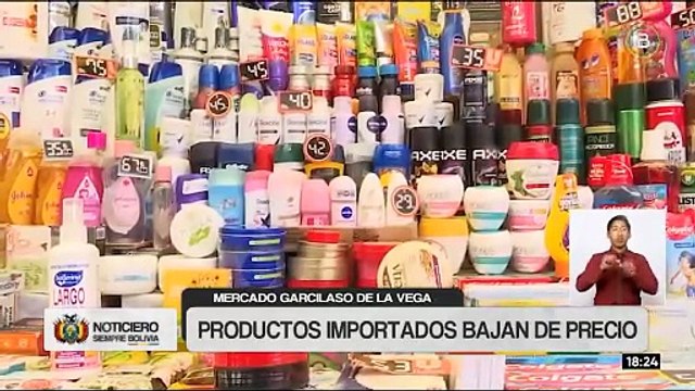 Bajan precios de productos de limpieza importados en el mercado Garcilazo de La Paz