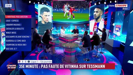 OL 2-3 PSG : Y a-t-il un problème d’arbitrage en L1 ? - L'Équipe du Soir - extrait