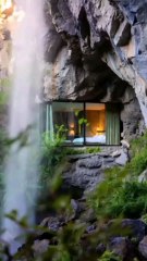 Cave Resort Bedroom with Waterfall,