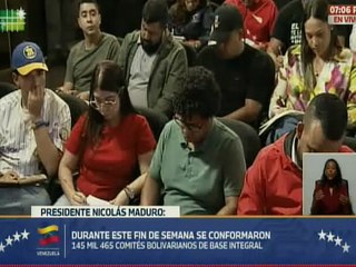 Presidente Nicolás Maduro anunció la conformación de 145 mil 465 CBBI