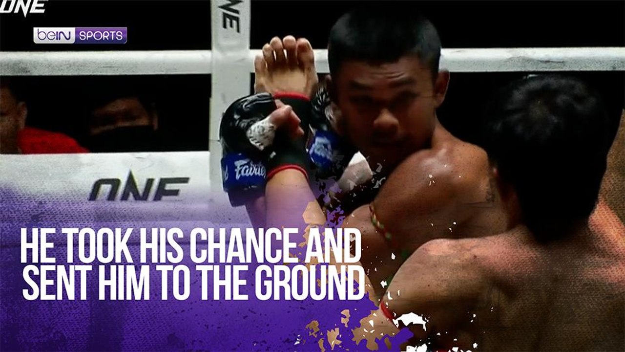He took his chance and sent him to the ground
