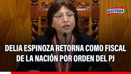 Delia Espinoza retorna como fiscal de la Nación: "La JNJ le sacó la vuelta a la resolución"