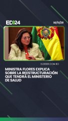 Ministra Marcela Flores explica sobre la reestructuración que tendrá el Ministerio de Salud.