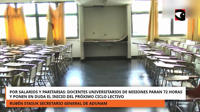 Por salarios y paritarias docentes universitarios de Misiones paran 72 horas