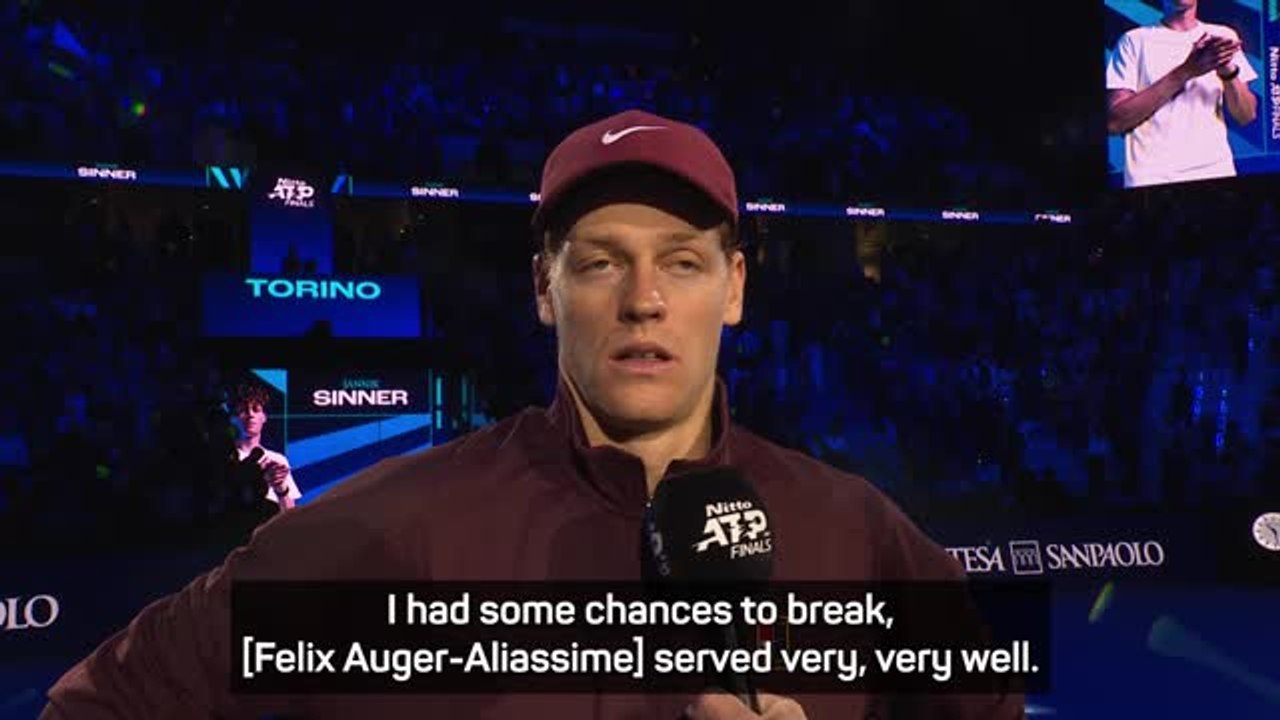 Important to win first match of ATP Finals - Sinner