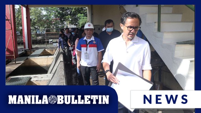 Dizon inspects damaged floodgate at Paco Pumping Station