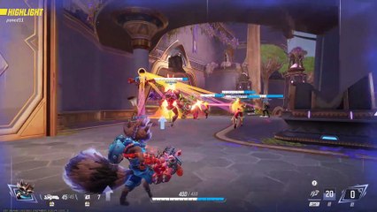 Marvel Rivals Rocket Raccoon MVP #1 18k Healing