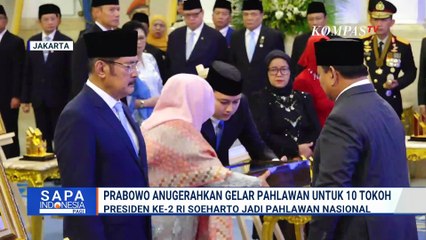 Presiden Prabowo Anugerahkan Gelar Pahlawan untuk 10 Tokoh, Ada Soeharto Hingga Marsinah