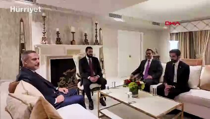 Dışişleri Bakanı Hakan Fidan, Suriye Cumhurbaşkanı eş-Şara ile bir araya geldi