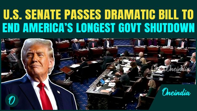 US Govt Shutdown BREAKING: Senate’s 60–40 Vote Ends US’ Longest Shutdown, Trump Signals Approval