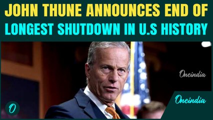 US Breaking: Senate Majority Leader John Thune DECLARES Victory After Longest U.S Shutdown Ends