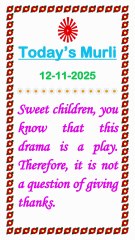 🇲🇰 Essence of Today’s Murli 12 November 2025 English in Male Voice| BRAHMA KUMARIS