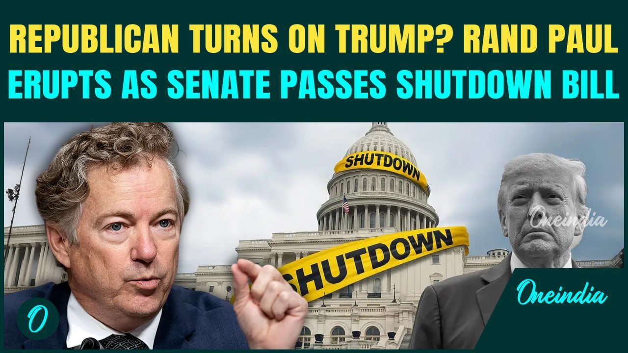 Republican Senator Rand Paul EXPLODES As Senate Passes Bill to End US Shutdown | Paul Betrays Trump?