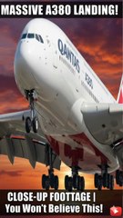 MASSIVE Qantas A380 TOUCHDOWN! ✈️🔥 | Epic Landing in 4K 🛬 #AviationPower