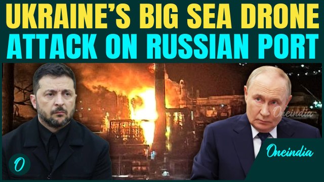 Ukraine UNLEASHES Massive Sea Drone ATTACK on Russia’s Tuapse Black Sea Port | Putin STRIKES Back