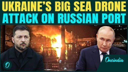 Ukraine UNLEASHES Massive Sea Drone ATTACK on Russia’s Tuapse Black Sea Port | Putin STRIKES Back