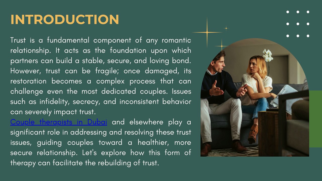 The Role of Couple Therapy in Resolving Trust Issues
