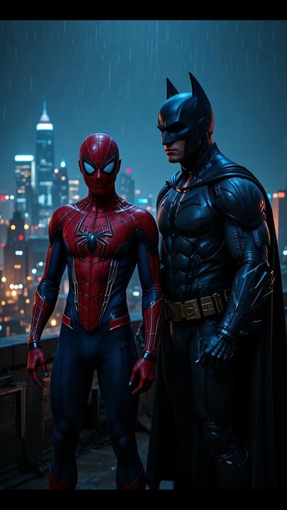 Spiderman and batman Fustion