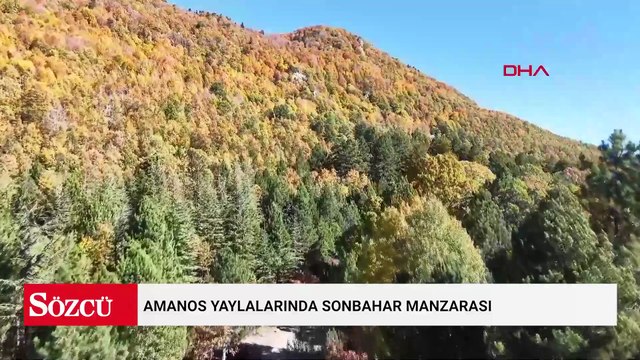 Amanos yaylalarında sonbahar manzarası