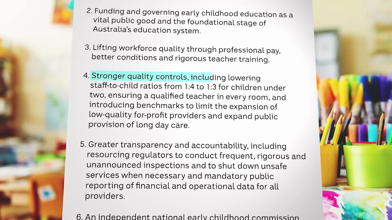 Experts develop six-step plan to restore trust in the childcare system