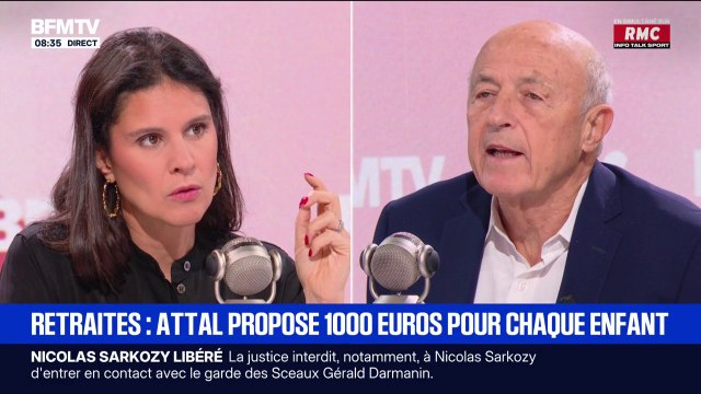 1.000 euros par enfant dès la naissance pour financer les retraites? L'idée que M. Attal a est, je trouve, juste , estime Jean-Hervé Lorenzi, président des Rencontres économiques