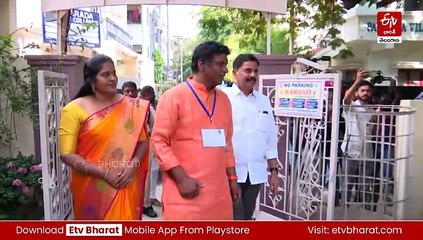 జూబ్లీహిల్స్ ఉప ఎన్నిక - ఓటు వేసిన ప్రధాన పార్టీల అభ్యర్థులు