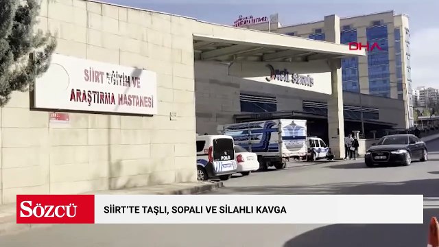 Siirt’te taşlı, sopalı ve silahlı kavga: 5 yaralı