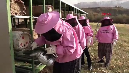 Kadın girişimciler Türkiye'nin şifa deposunun hasadına pembe maskeleriyle başladı