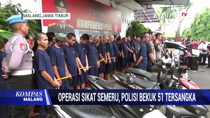 Operasi Sikat Semeru, kriminal Kota Malang, berita Malang