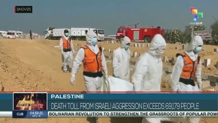Palestine: Death toll from Israeli aggression exceeds 69,179 people