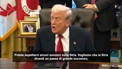Trump elogia al-Sharaa: con lui la Siria potrebbe farcela